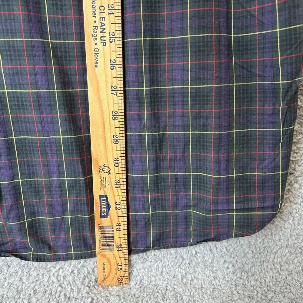 Polo Ralph Lauren‎ Shirt Mens Extra Large Blake Plaid Button Down Lightweight